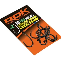 ROK Acc.Montages/Hameçons-Hameçons roc medium curve shank barbeless - pochette de 10