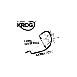 FIIISH Leurres À Truite|Montages / Hameçons-Hameçons texan krog premium vmc black minnow 90 (x4)