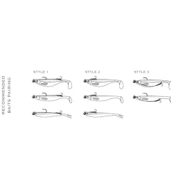 BKK Hameçons Et Montages-Hameçons Triples Assist Spear-21 SS