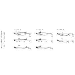 BKK Hameçons Et Montages-Hameçons Triples Assist Spear-21 SS UVO