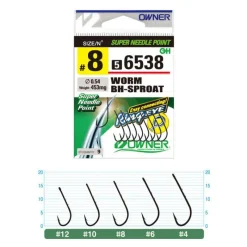 OWNER Lignes Et Accessoires De Montage-Hameçons truite worm bh sproat