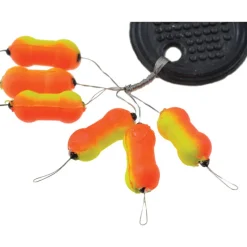 FIQUET Lignes Et Accessoires De Montage-Indicateur de touche truite ripstop bicolore jaune/orange (x6)