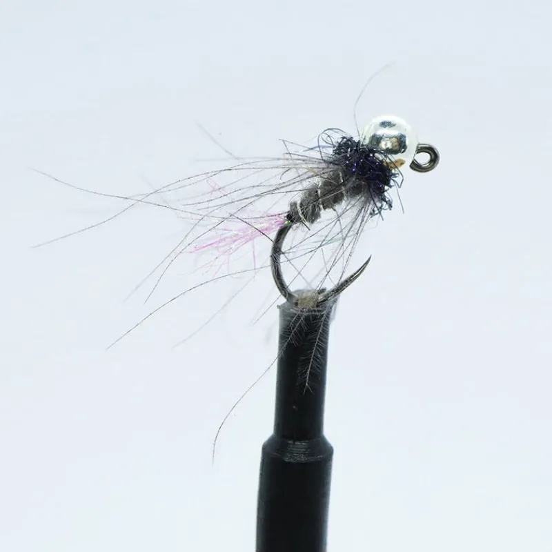 SILVER STONE Mouches-Kit 3 nymphes jigs tag rose h14 bille argent tung 3,5 mm