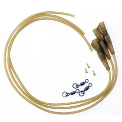 MACK2 Acc.Montages/Hameçons-Kit montage carpe safety clips with camo tubing x 3