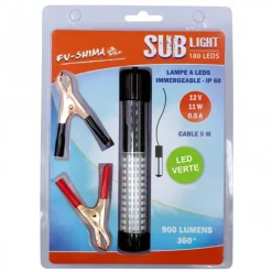 FU-SHIMA Equipements-Lampes immersibles Flashmer Sub-Light 25cm (LEDS VERTES)