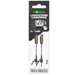 KORDA Acc.Montages/Hameçons-Leadcore Kable Leadcore Leader Heli Safe Weed 50cm