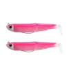 FIIISH Leurres À Truite|Pêche Aux Leurres-Leurre souple combo black minnow 70 shore 7cm 3g