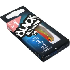 FIIISH Pêche Aux Leurres|Leurres-Leurre souple combo black minnow 70 shore 7cm 3g