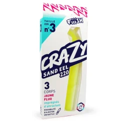 FIIISH Pêche Aux Leurres|Leurres-Leurre souple corps crazy sand eel 220 22cm (x3)