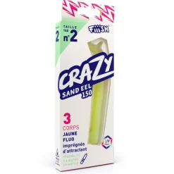 FIIISH Pêche Aux Leurres|Leurres-Leurre souple corps crazy sand eel 150 15cm (x3)
