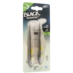 FIIISH Leurres|Leurres-Leurre souple Double Combo Black Minnow 120 Offshore 25g