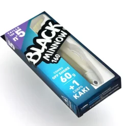 FIIISH Pêche Aux Leurres|Leurres-Leurre Souple Shad Combo Black Minnow 160 Off Shore 16cm, 60g