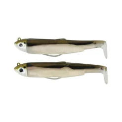 FIIISH Leurres À Truite|Leurres-Leurre Souple Shad Double Combo Shore Black Minnow 105, 8g