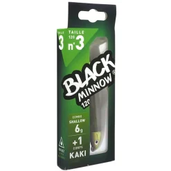 FIIISH Pêche Aux Leurres|Leurres-Leurre Souple Shad Combo Black Minnow 120 Shallow 12cm, 6g