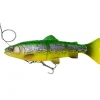 SAVAGE GEAR Leurres-Leurre souple swimbait carnassier 4d line thru trout mod sink 20cm 98g