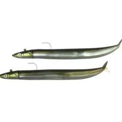 FIIISH Pêche Aux Leurres|Leurres-Leurres souples double combo crazy sand eel 150 off shore 15 cm 20g