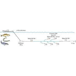 FLASHMER Leurres-Ligne de traîne pavane 200g