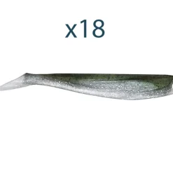 ULTIMATE Pêche Aux Leurres|Leurres-Lot de 18 Leurre Souple Shad Twinshad 17cm, 31g (x18)