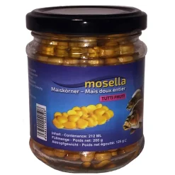 MOSELLA Appâts / Amorces-Mais tutti frutti pot en verre 212 ML (sans liquide)