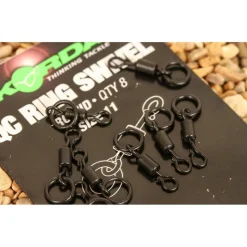 KORDA Acc.Montages/Hameçons-Émerillon rapide carpe quick change swivel loop fitting taille 11 (x8)