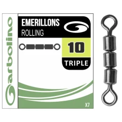 GARBOLINO Lignes Et Accessoires De Montage-Micro Émerillons Triple Streamline Rolling Triple (x7)
