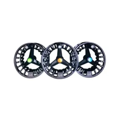 JMC Moulinets|Ensembles-Moulinet REVOLUTION LT Black 68 Silver Spot + 3 Bobines 46 Multi Spots