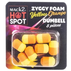 MACK2 Acc.Montages/Hameçons|Appâts Et Fabrication-Mousse zig rig ziggy foam dumbell two tone (x8)