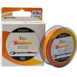 GARBOLINO Tresses, Nylons, Fluorocarbones-Nylon co-polymère bicolore STREAMLINE TOC-MONO Orange/jaune 150m