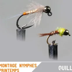 GARBOLINO Leurres À Truite-Nymphes X2 - printemps / quill