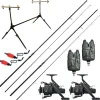 TEAM CARPFISHING Packs-Pack 2 Cannes 12' 2.75lbs + 2 Moulinets 6000 fs + Rod Pod + Détections