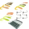 PACIFIC PECHE Packs Et Ensembles-Pack 15 Grub 14cm + 6 Têtes Plombées + Boite