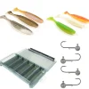 PACIFIC PECHE Packs Et Ensembles-Pack 6 Shad 15cm + 6 Têtes Plombées + Boite