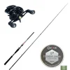 PACIFICPECHE Packs Et Ensembles-Pack Canne Casting Evok Invictus V2 2.13m, 14-42g + Moulinet Daiwa Phantom 100HL + Tresse Evok Tactikal Braid 0.18mm