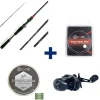 EVOK Packs Et Ensembles-Pack Canne Invictus V2 1.83m, 42-120g +  Moulinet Invictus 150HL + Tresse + Fluorocarbone