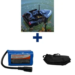 TEAM CARPFISHING Packs-Pack Dark Water NG Boat + Batterie 12000 mAh + SAC