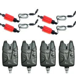 TEAM CARPFISHING Découverte Pêche À La Carpe|Détection-Pack Détection 4 Buster VT + 4 Hanger  Process Rouge