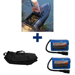 TEAM CARPFISHING Packs-Pack Process Bait Boat + 2 Batterie12000 mAh + Sac