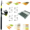 PACIFICPECHE Découverte Pêche Du Carnassier|Packs Et Ensembles-Pack Prêt à Pêcher Sandre Bzone Striker Telespin 240MH 10-40g + Moulinet + Nylon + Leurres + Boites
