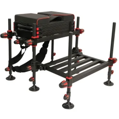 TEAM FRANCE Packs-Pack station de pêche au coup s-lock match light + repose-pieds