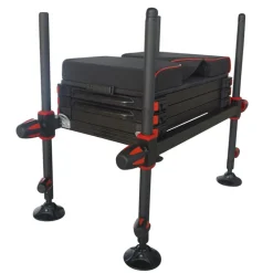 TEAM FRANCE Packs-Pack station de pêche au coup s-lock match light + repose-pieds