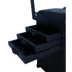 TEOS Paniers / Stations-Panier de pêche au coup alu large 3 tiroirs avec dossier