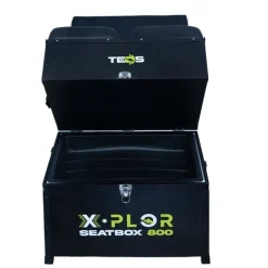 TEOS Paniers / Stations-Panier de pêche au coup alu large 3 tiroirs avec dossier