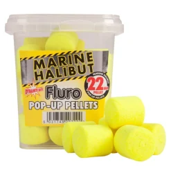 DYNAMITE BAITS Appâts / Amorces-Pellet Fluro Pop Up Yellow Marine Halibut 22mm