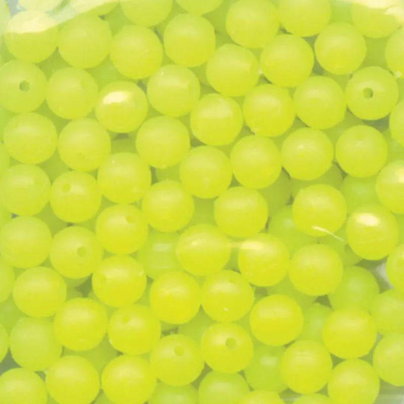 FLASHMER Montages / Hameçons-Perles rondes de montage mer perle balais fluo (x50)