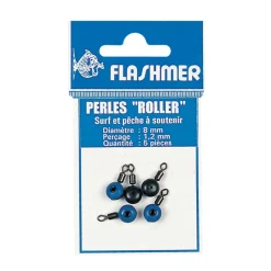 FLASHMER Montages / Hameçons-Perles rotatives coulisseau mer perle roller (x5)