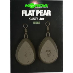 KORDA Acc.Montages/Hameçons-Plomb à émerillon flat pear swivel (x2)