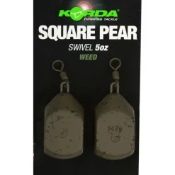 KORDA Acc.Montages/Hameçons-Plomb à émerillon square pear swivel (x2)