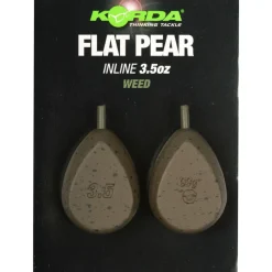 KORDA Acc.Montages/Hameçons-Plomb in line flat pear (x2)