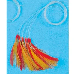 FLASHMER Leurres-Plume de Mer Fine 3 Hameçons N°2 Couleur