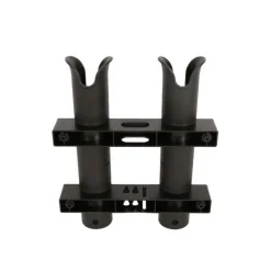 SEANOX Équipements-Porte Canne 2 Cannes Fixe PVC Noir